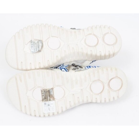 Skechers Goga Mat Leather White Blue Studded Strappy Sandals Beachy Women's 8 - Picture 9 of 10
